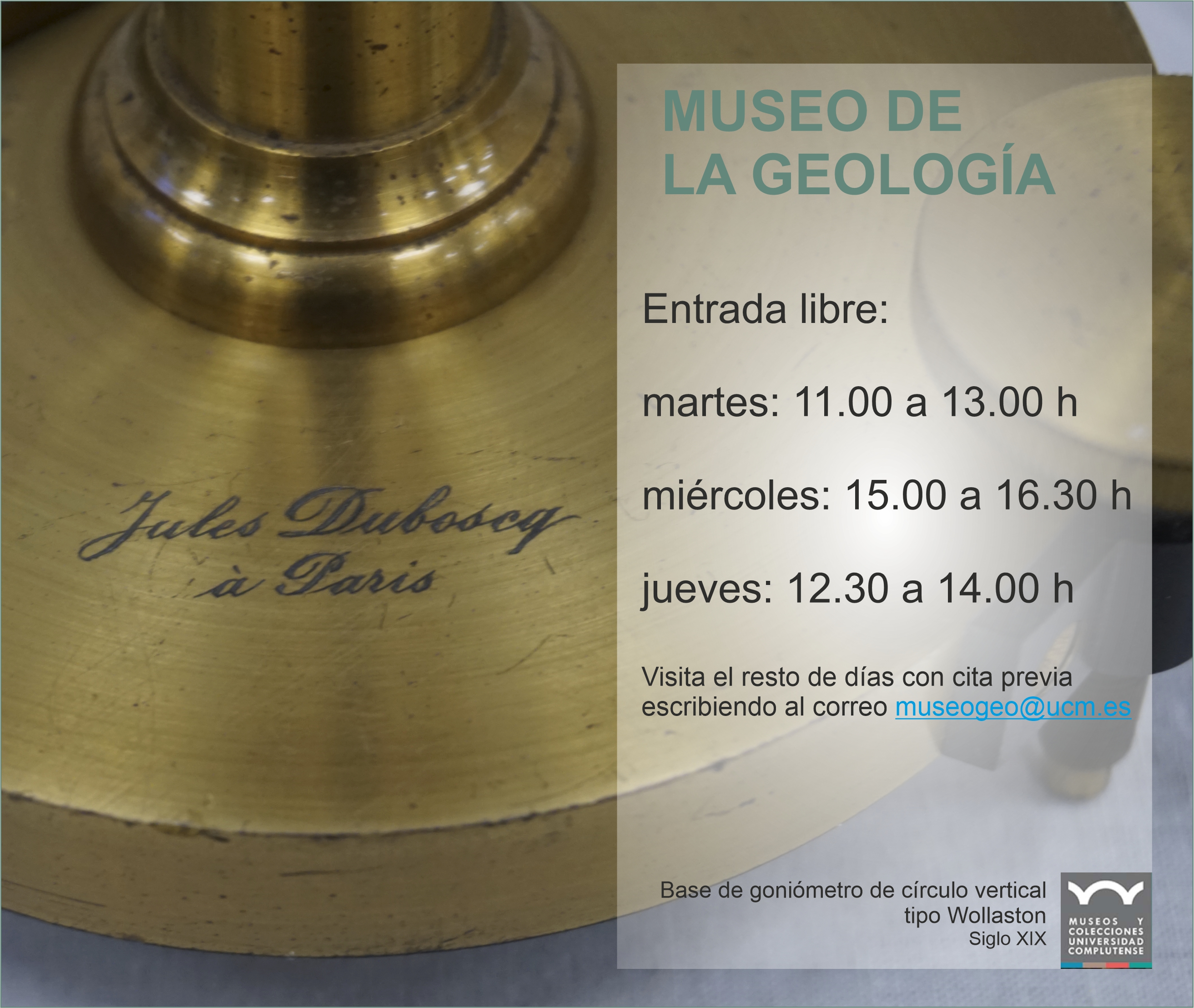 Visitas Museo de la Geología